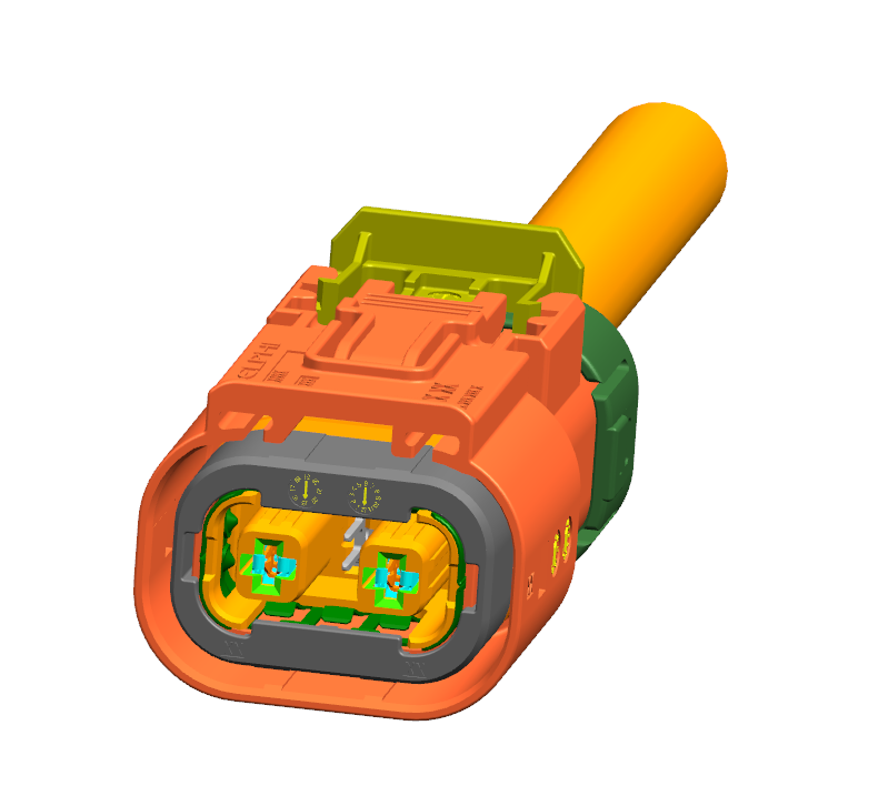 AK1 2W 單芯 垂直阻燃 shunt短路 鍍錫 Code C