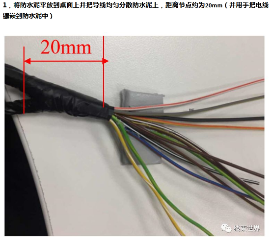 線束防水泥安裝工藝 