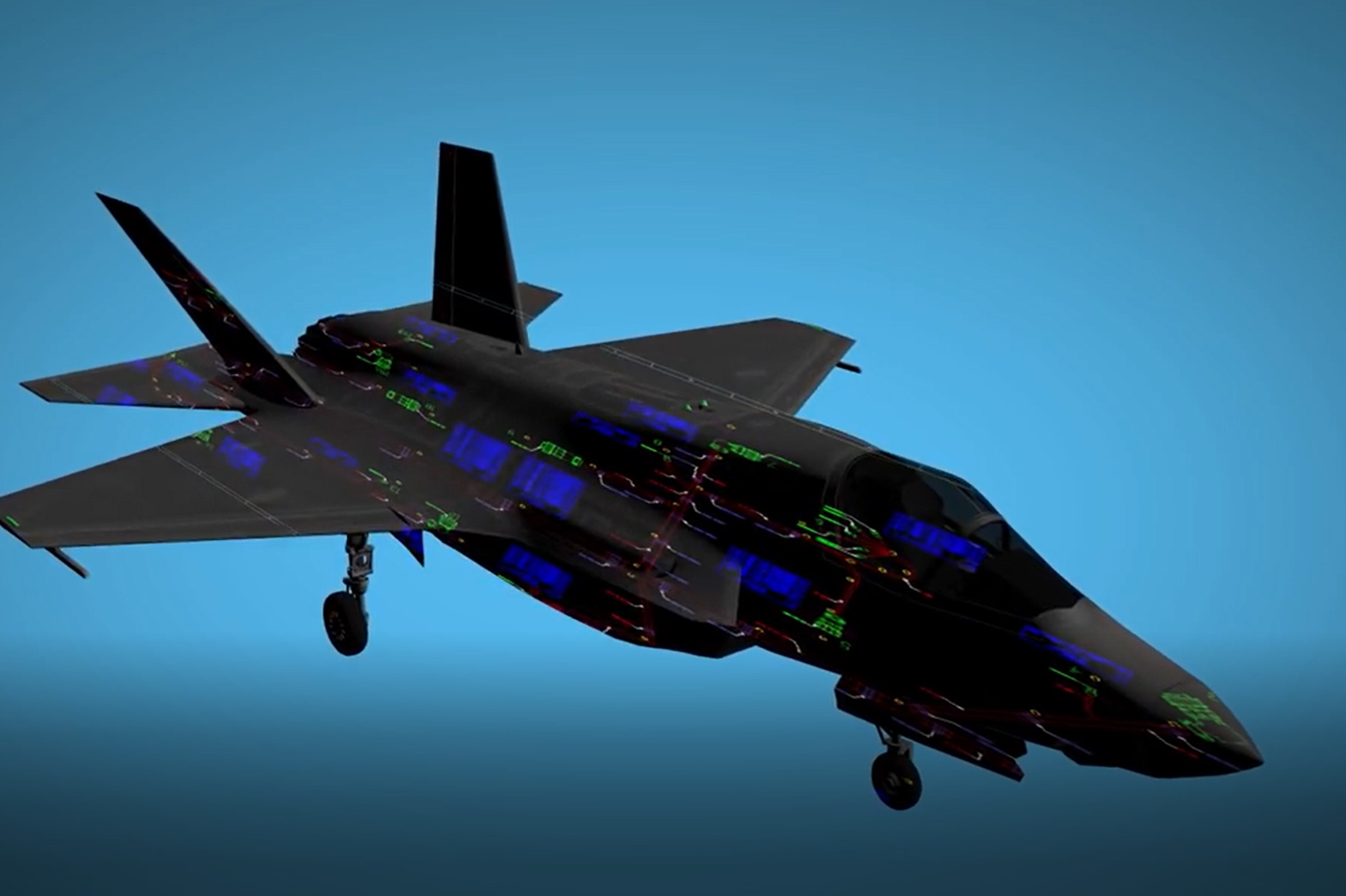 投影工裝板—F22戰(zhàn)斗機(jī)線束組裝工裝板