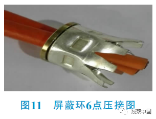 線束導(dǎo)線管式端子和屏蔽環(huán)壓接方式