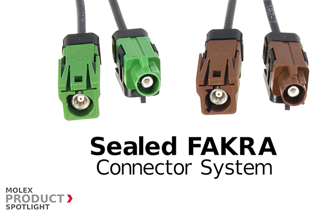Molex防水FAKRA連接器系統(tǒng)