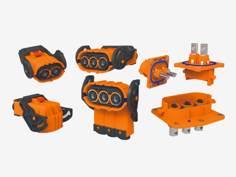 REG系列高壓大電流塑料屏蔽2/3芯連接器