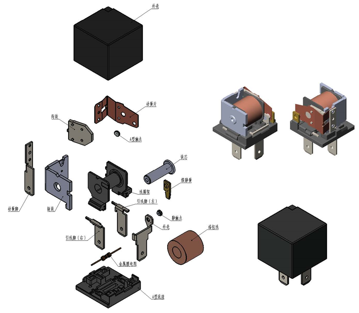汽車用繼電器常見失效類型分析