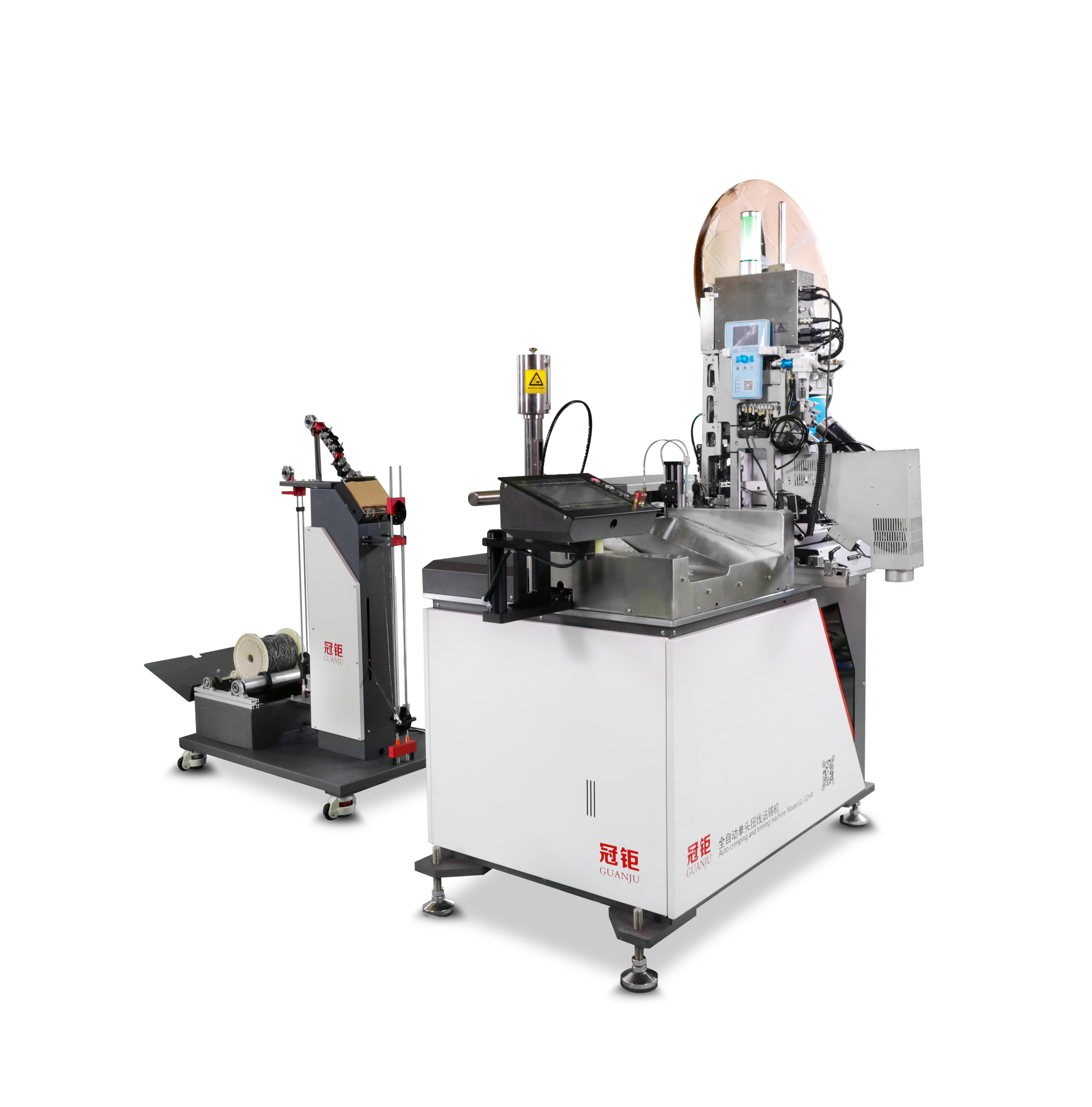 GL-02HR-C全自動單頭打端沾錫穿防水栓機